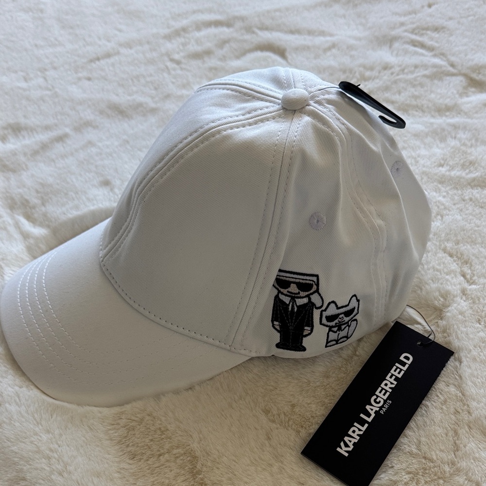 Karl Lagerfeld White Cap